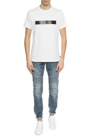 T-shirt with logo insert, zdjęcie 2 T-shirt with logo insert od Philipp Plein